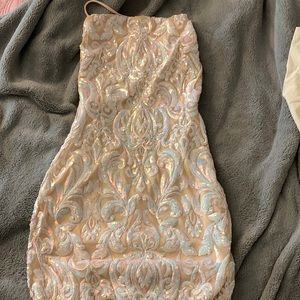 Iridescent homecoming dress